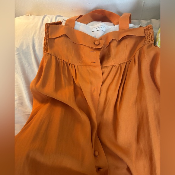 FLASH SALE! Gently worn Sandro Women’s Gathered Shantung Midi Dress! Size 34! - Picture 5 of 12